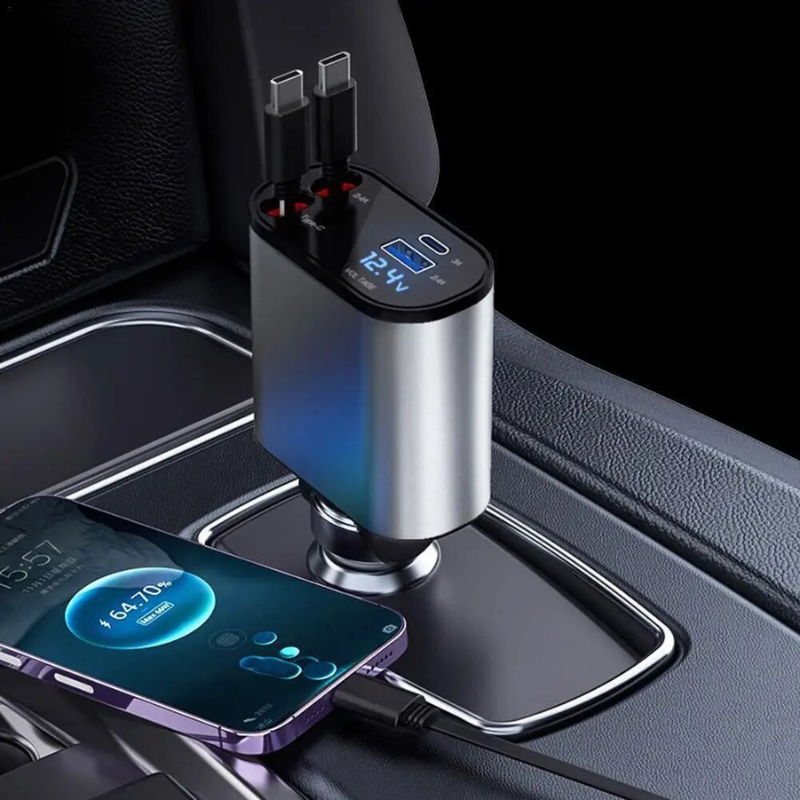 NexusPower™ - 4-in-1 Retractable Super-Fast Charger